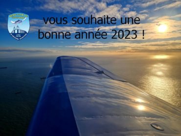 L’Aéroclub de l’Estuaire vous souhaite une bonne année 2023 !🛩️